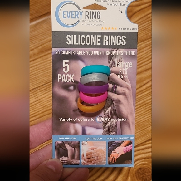 Silicone Rings Size 8.5 - 9 - Picture 2 of 4